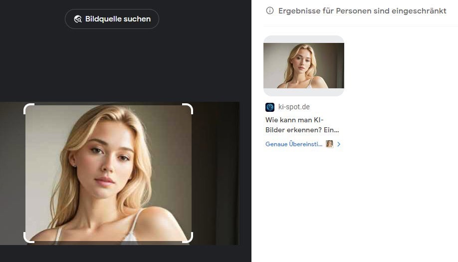 Das Ergebnis der Bildersuche
