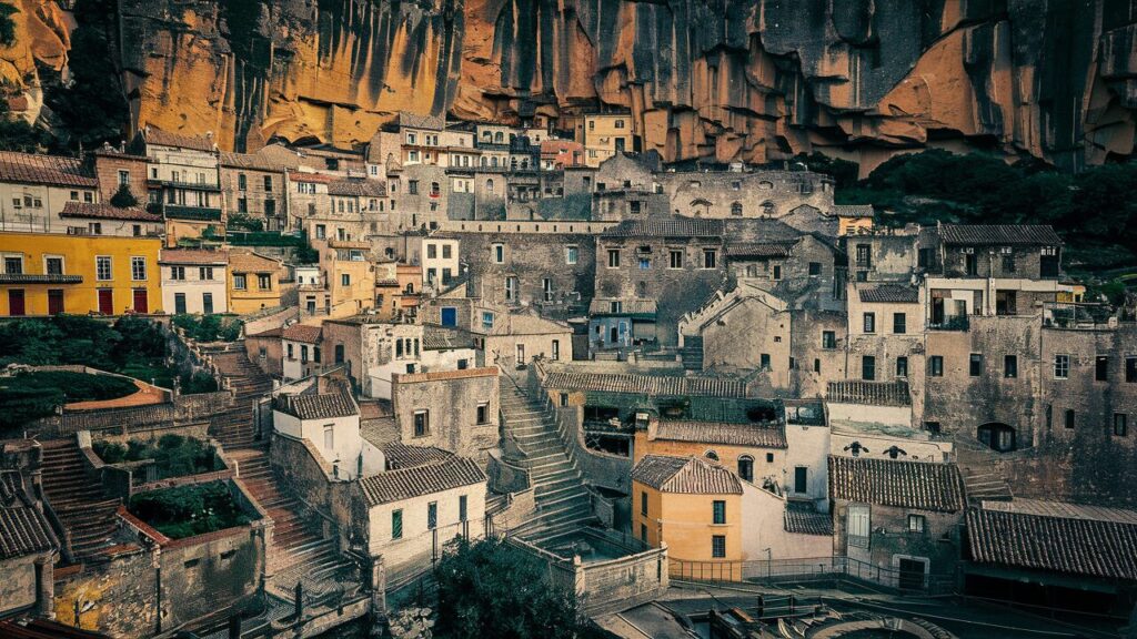 Bild von Ideogramm: spanisches Dorf