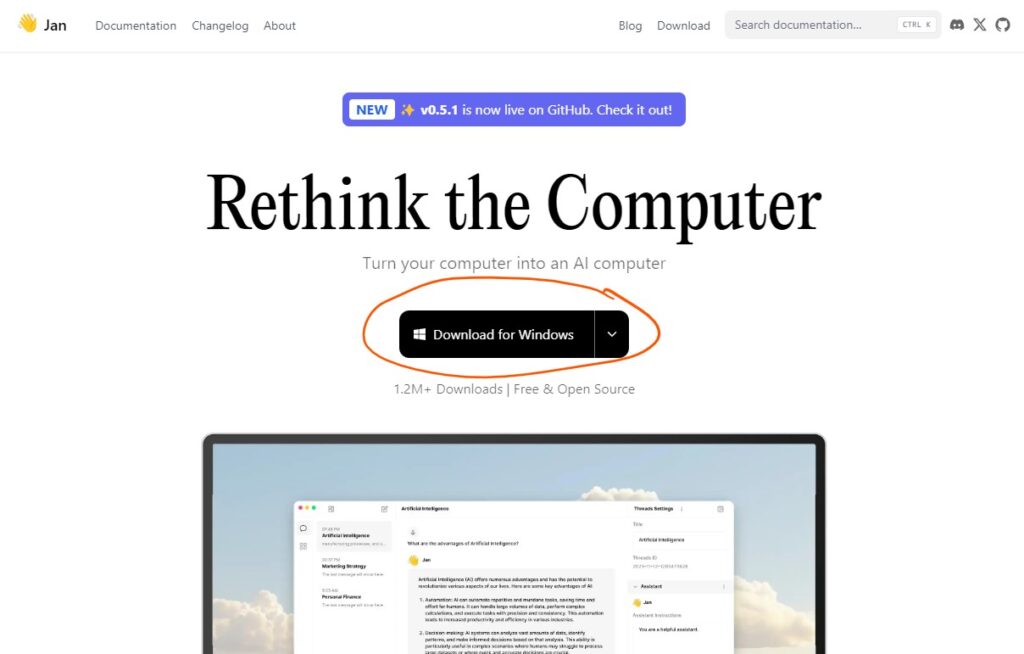 Download Jan AI