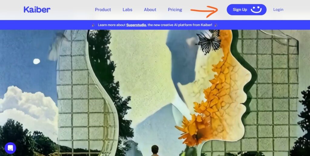 Die Anmeldung bei Kaiber.ai