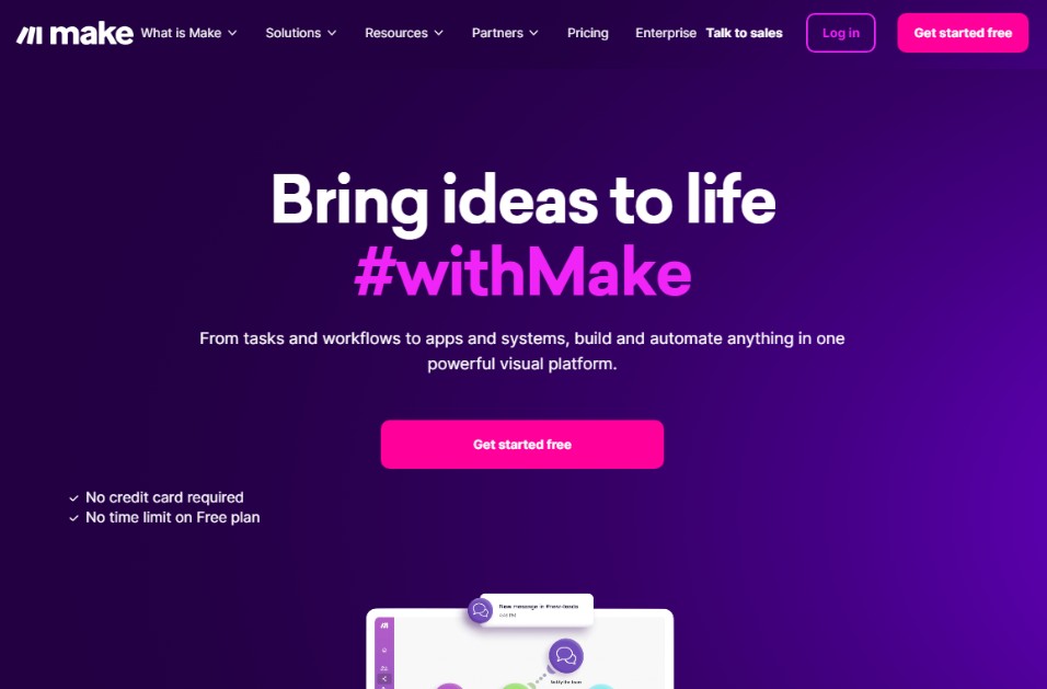 Die Startseite von Make