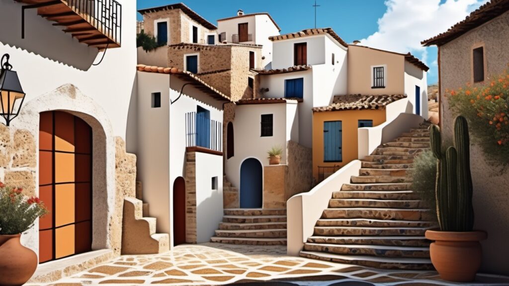 Ergebnis SDXL für spanisches Dorf
