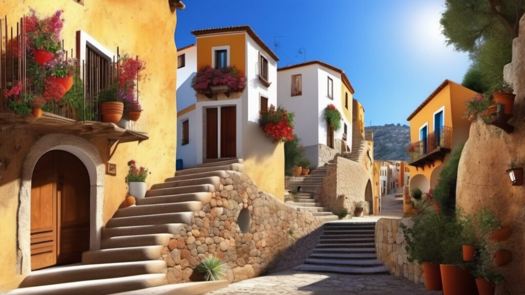 Bild von SDXL: spanisches Dorf