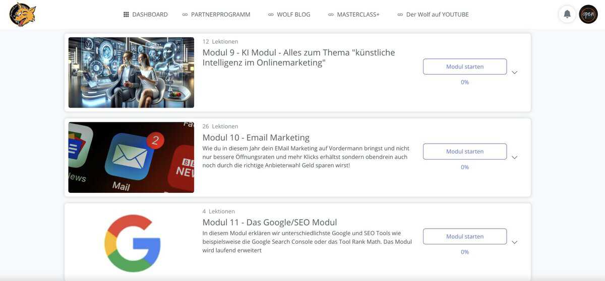 Wolf Super Affiliate Videokurs – Affiliate-Marketing mit KI und SEO