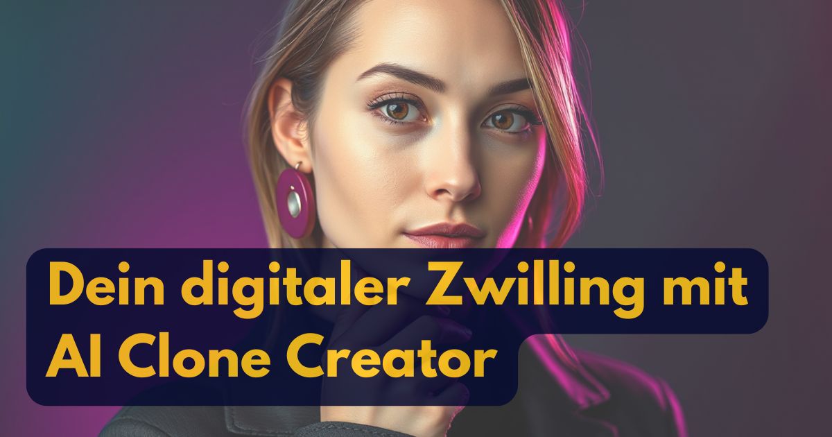 Erstelle deinen digitalen Zwilling mit AI Clone Creator